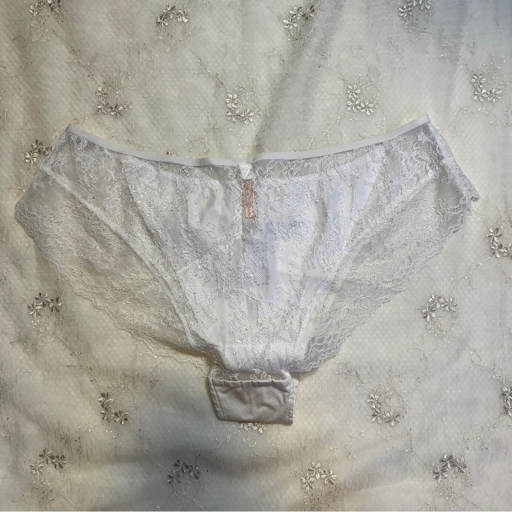 Cacique x Sophie Thealley Bridal Newly Wed White Lace Panty Size 18/20 - Picture 3 of 3